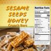 Sesame and Honey Crunch Minis. 1 lb Bag Honey Roasted Sesame Seed Bars, Individually Wrapped Candy, Crunchy Classic Treat Gluten Free, Dairy Free, Kosher Parve view 2