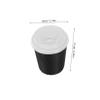 Toyvian 50pcs Disposable Insulated Paper Coffee Cups with Lids 250ml Black Corrugated Ripple Wall Portable Spill Prevention Cups for Morning Commutes and Travel view 2