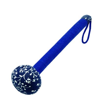 31cm Handheld Mugwort Massage Hammer, a self use Back Massager for Meridian Health and Relaxation, Blue