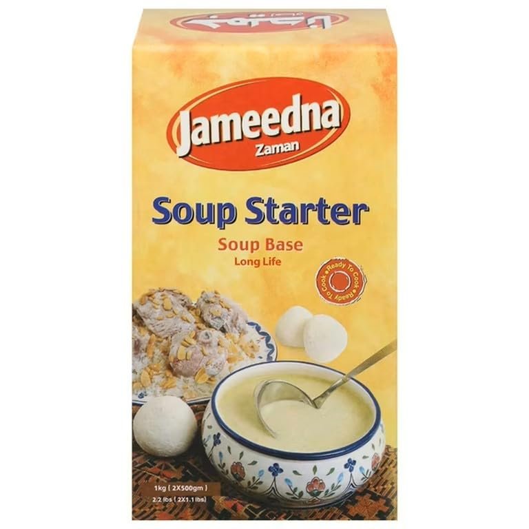 JAMEEDNA ZAMAN Soup Starter Soup Base 2.2 lbs (1 kg) Traditional Liquid Jameed Yogurt Base for Mansaf, Soups, Stews & Middle Eastern Cooking