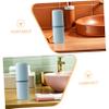 Ipetboom Travel Toothbrush Cup Dual-layer Mouthwash Holder Portable Small Toothpaste Storage Container for Travel Vacation Dormitory Use view 3