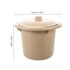 Cabilock Portable Plastic Spittoon Chamber Pot with Lid for Travel and Home Use, Ergonomic Round Adult Potty Designed for Easy Storage and Minimizing Unpleasant Odors view 2