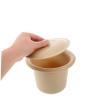 Cabilock Portable Plastic Spittoon Chamber Pot with Lid for Travel and Home Use, Ergonomic Round Adult Potty Designed for Easy Storage and Minimizing Unpleasant Odors view 3