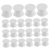 Wakauto 50pcs Flip Toothpaste Caps Impact-Resistant Pp Material and Sleek Modern Design, White Plastic Toothpaste Tube Replacement Lids for Travel and Shared Households, Easy to Use Flip view 1