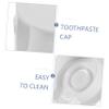 Wakauto 50pcs Flip Toothpaste Caps Impact-Resistant Pp Material and Sleek Modern Design, White Plastic Toothpaste Tube Replacement Lids for Travel and Shared Households, Easy to Use Flip view 3