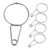 KONTONTY Ear Acupressure Tool Metal Clips for Daily Acupressure Therapy at Home 5pcs for Natural Stress Reduction and Stimulating Flow, Silver Ear Pressure Therapy Clips view 1