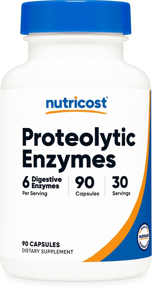 Nutricost Proteolytic Enzymes (6 Digestive Enzymes) 90 Capsules
