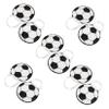ibasenice 10pcs Soccer Party Candy Treat Bags with Handle Reusable Non-woven Snack Bags with Roomy Capacity, Sports Themed Soccer Pattern for Birthday Parties view 1