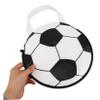 ibasenice 10pcs Soccer Party Candy Treat Bags with Handle Reusable Non-woven Snack Bags with Roomy Capacity, Sports Themed Soccer Pattern for Birthday Parties view 4