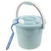 JOYOFREELY Portable Chamber Pot with Lid for Adults and Disabled People, 8l Plastic Urinal with Non-Slip Base and Brush, Stable Design for Home and Hospital Use Random Color view 1