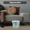 JOYOFREELY Portable Chamber Pot with Lid for Adults and Disabled People, 8l Plastic Urinal with Non-Slip Base and Brush, Stable Design for Home and Hospital Use Random Color view 4