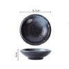 Sauce Dish Ceramic Soy Sauce Dish, Dipping Plates, Small Serving Bowls for Side Dishes, Condiments view 2