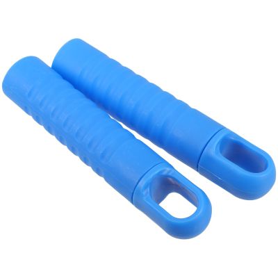 CAXUSD 2pcs Mop Handle End Sleeve Non-Slip Plastic Grip Replacement Caps 25mm Inner Diameter with Hanging Hole Mop Rod Accessories for Home Cleaning