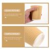BELLIFFY Double Wall Disposable Paper Cups 50pcs 8oz Heat-resistant Hot Beverage Cups for Coffee Tea Party Use with Corrugated Sleeve view 4