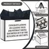 Funny Coworker Farewell Gift Bag White Retirement Wrapping Bag with Tissue Paper & Card Congratulations Leaving Wrap Bags Happy Retired Decor for Men Women Going Away Goodbye Party Supplies view 3