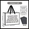 Funny Coworker Farewell Gift Bag White Retirement Wrapping Bag with Tissue Paper & Card Congratulations Leaving Wrap Bags Happy Retired Decor for Men Women Going Away Goodbye Party Supplies view 4
