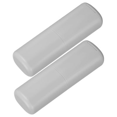 IMIKEYA 2pcs Travel Toothbrush Carrying Case with Toothpaste Holder, Secure and Compact Design Made of Sturdy Pp Material, Space-saving Travel Storage Case Suitable for School and Camping