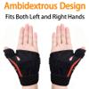 Caivter Thumb Brace Right Hand or Left Hand, Trigger Thumb Stabilizer Spica Splint for Support Black Hot Pink One Size view 4