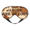 Nuzjahu Not All Those Who Wander are Lost 2 Print Sleep Mask Silk Eye Sleeping Mask for Women Men Adjustable Breathable Eye Cover Effective Light Blocking for Night Sleeping, Travel, Nap view 1