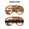 Nuzjahu Not All Those Who Wander are Lost 2 Print Sleep Mask Silk Eye Sleeping Mask for Women Men Adjustable Breathable Eye Cover Effective Light Blocking for Night Sleeping, Travel, Nap view 2