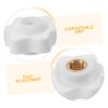 Operitacx 20pcs Walker Replacement Knobs for Rollator with Comfortable Grip and Anti-Slip Design, White Plastic and Copper Arm Adjustment Knobs for Seniors Mobility Walker Accessories view 3