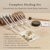 CREVIK Tuning Forks for Healing Set - 128 Hz, 174 Hz, 432 Hz, 528 Hz Weighted & Unweighted Tuning Fork Kit view 2