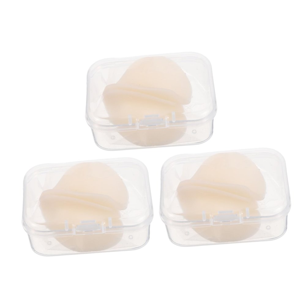 Beatifufu 3 Pairs Silicone Ear Support Tape with 5d Contour Design for Noninvasive Fit and Realistic Appearance, Khaki Elf Ear Adhesive for Daily Use and Cosplay Accessories