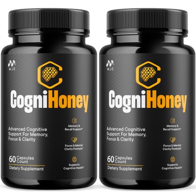 (2 Pack) CogniHoney Capsules, Official CogniHoney Supplement (120 Capsules)