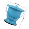 BCOATH Portable Plastic Bedpan with Lid for Home Use, Easy to Clean Urination Device for Pregnant Women, Lightweight and Sturdy Potty for Travel and Daily Use view 2