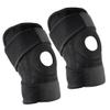 Cabilock 2pcs Anti-slip Adjustable Knee Support Sleeve for Running Hiking Basketball with Breathable Nylon Patella Stabilizer Black Bag view 1