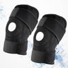 Cabilock 2pcs Anti-slip Adjustable Knee Support Sleeve for Running Hiking Basketball with Breathable Nylon Patella Stabilizer Black Bag view 4