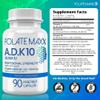 FOLATE MAXX ADK 10 Vitamin Supplement Doctor Formulated Vitamin A, D3 (10,000 IU) & K2 as MK-7 Supports Immune Health, Bone Strength & Calcium Absorption Non-GMO, Gluten Free 90 Servings view 3