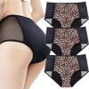 Leakproof Incontinence Underwear for Women - 3 Pack, Comfortable Pelvic Floor Support Panties for Seniors, Ideal for Postpartum and Everyday Use (Leopard*3pcs Medium) view 1