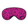 ZOJDCIS Pink Tiger Skin Pattern Eye Mask Sleep Mask Blindfold Night Blackout Eyeshade Print Eye Cover Adjustable Strap view 1