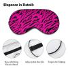 ZOJDCIS Pink Tiger Skin Pattern Eye Mask Sleep Mask Blindfold Night Blackout Eyeshade Print Eye Cover Adjustable Strap view 3