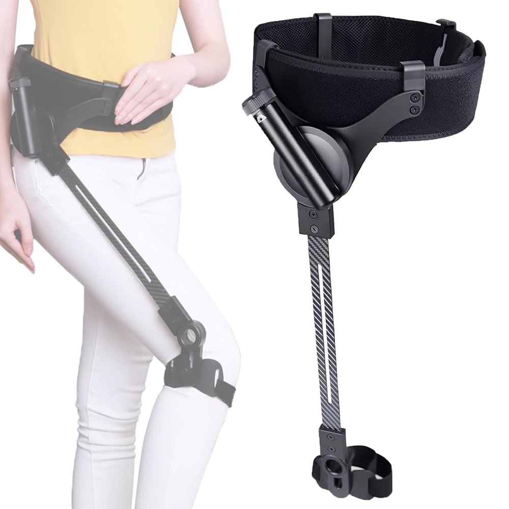 Wearable Bionic Power Exoskeleton for Walking,Adjustable 3 Strength, Bionic Body Power Walking Aids for Adults Elderly, Travel,Both Legs,M