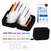 Travel Pill Organizer A8 Waterproof Pill Pouches with Binder 14 PCS L Size Clear Zipper Medicine Storage Bags with Labels Reusable Pill Holder Case for Vitamins Daily Use and Trips view 1