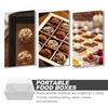 VOSAREA 50pcs White Square Disposable Paper Sandwich and Cookie Boxes with Lids for Food Storage and Presentation, One Time Use Portable Cake Packaging Containers view 3