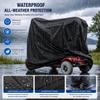 SFDHMUKCF Mobility Scooter Cover for Enhance Mobility Transformer 2 S3026, Waterproof Heavy Duty 210D Oxford Fabric, UV Protection, Windproof Elastic Hem & Drawstring,Grey view 4