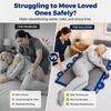 Positioning Bed Pad | Size: 40" x 48" | with 8 Reinforced Handles | Washable | Quick-Drying | for Lifting,Turning,Transfering Incontinence Patients | Reusable Non-Slip Nylon Fabric Pad | Made in USA view 3