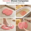 Shower Foot and Back Scrubber Mat, Non-Slip Suction Cup Exfoliating Massage Pad, Wall Mounted Foot Back Cleaner Wash Pad for Shower Floor, Bath Scrubber for Men Women (Pink) view 3