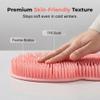 Shower Foot and Back Scrubber Mat, Non-Slip Suction Cup Exfoliating Massage Pad, Wall Mounted Foot Back Cleaner Wash Pad for Shower Floor, Bath Scrubber for Men Women (Pink) view 4