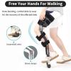 Wangyingxu Hands Crutch, Knee Crutches for Adults, Adjustable Hand Knees Crutch, No Slip Kneepad & Ergonomic, Zero Calf Weight for After Knee Post Operative Recovery, Fracture Assist view 2