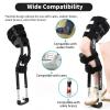 Wangyingxu Hands Crutch, Knee Crutches for Adults, Adjustable Hand Knees Crutch, No Slip Kneepad & Ergonomic, Zero Calf Weight for After Knee Post Operative Recovery, Fracture Assist view 3