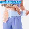 Adjustable Abdominal Ostomy Belt, Stoma Support Belt, Colostomy Belt for Colostomy Patients Prevent Parastomal Hernia, Helps Protection Ostomy Bag, 2.36-2.54in Cuttable Hole(Large) view 3