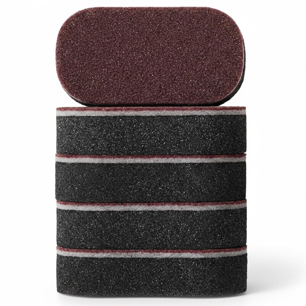 Neptuiby Scrubber Sponges, Kitchen Sponge, Double-Sided Emery & High-Density Sponge Thick Heavy-Duty Cleaning for Kitchen Pots Pans Rust & Grime Removal Home.