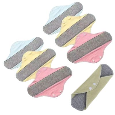 10 Pack Reusable Incontinence Pads for Women, Ultra Thin Washable Leakproof Cloth Pads, Heavy Absorbency Honeycomb Layer Overnight Protection, Postpartum Bladder Leakage Liners (7pcs)