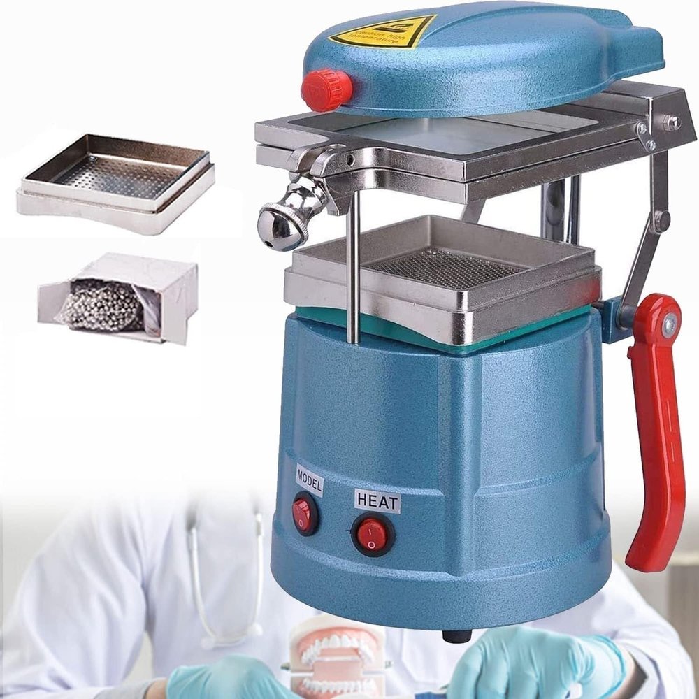 Dental Vacuum FormerDental Lab Equipment Forming Machine 1000W and Molding Laminating Laminator Oral Material Making Tool