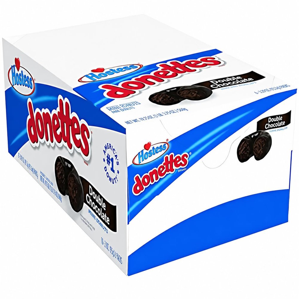 Hostes Mini Donuts, Double Chocolate , 3 Ounce, (10 Count ) 60 total