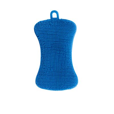 Silicone Dish Sponges for Kitchen Double Sided Dish Scrubber, Non-Scratch & Fast-Drying Kitchen (Blue)